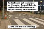 Kingston Council refuse to fix dangerous crossing outside Norbiton Station